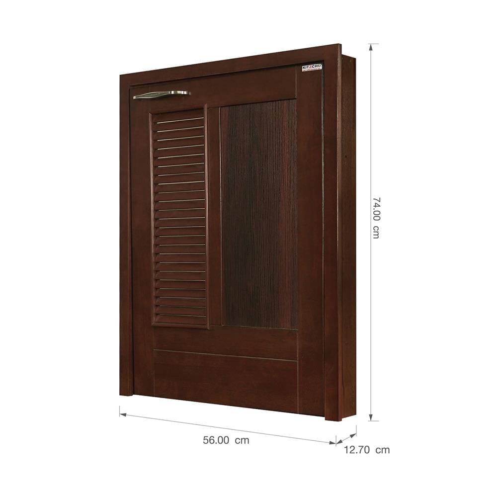 บานถังแก๊สเกล็ดผสม KITZCHO ZOUL 56X74 ซม. สีสัก