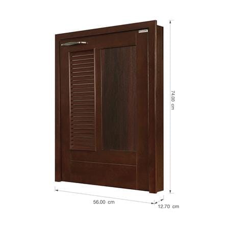 บานถังแก๊สเกล็ดผสม KITZCHO ZOUL 56X74 ซม. สีสัก_2