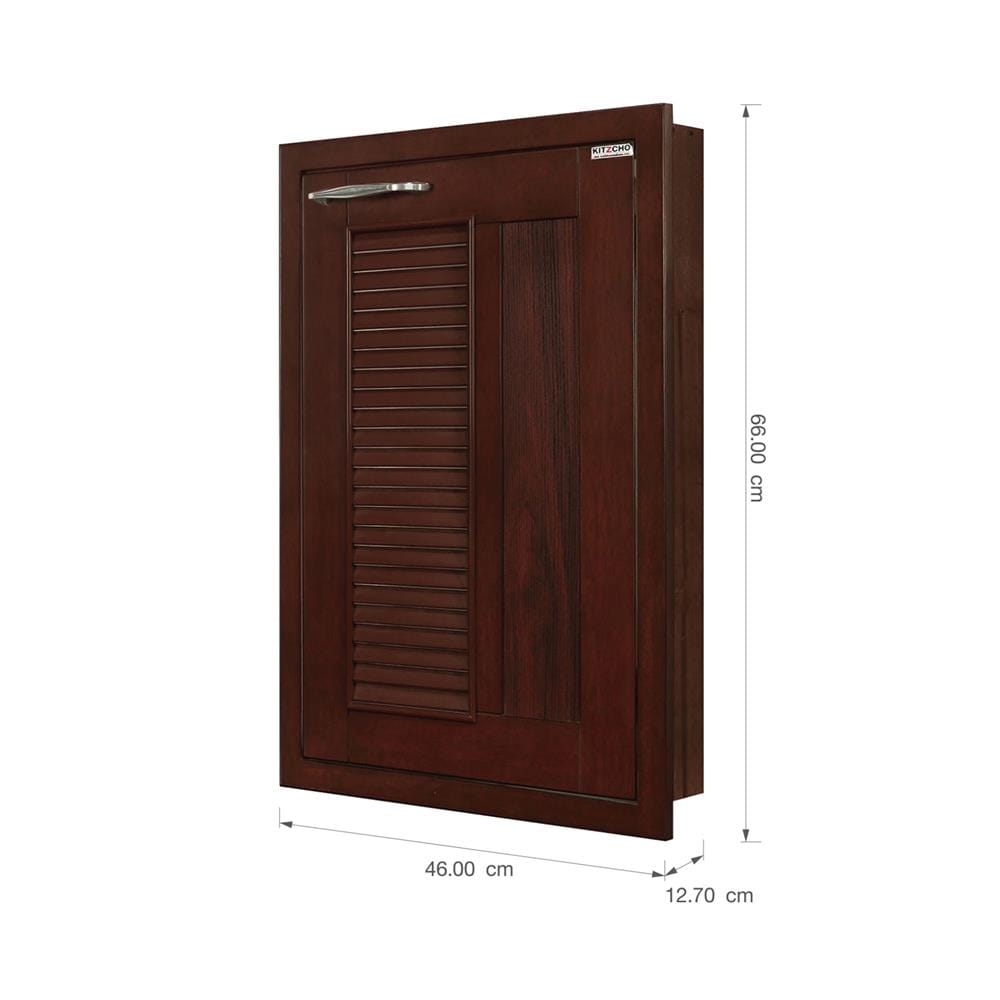 บานซิงค์เดี่ยวเกล็ดผสม KITZCHO ZOUL 46x66 ซม. สีสัก