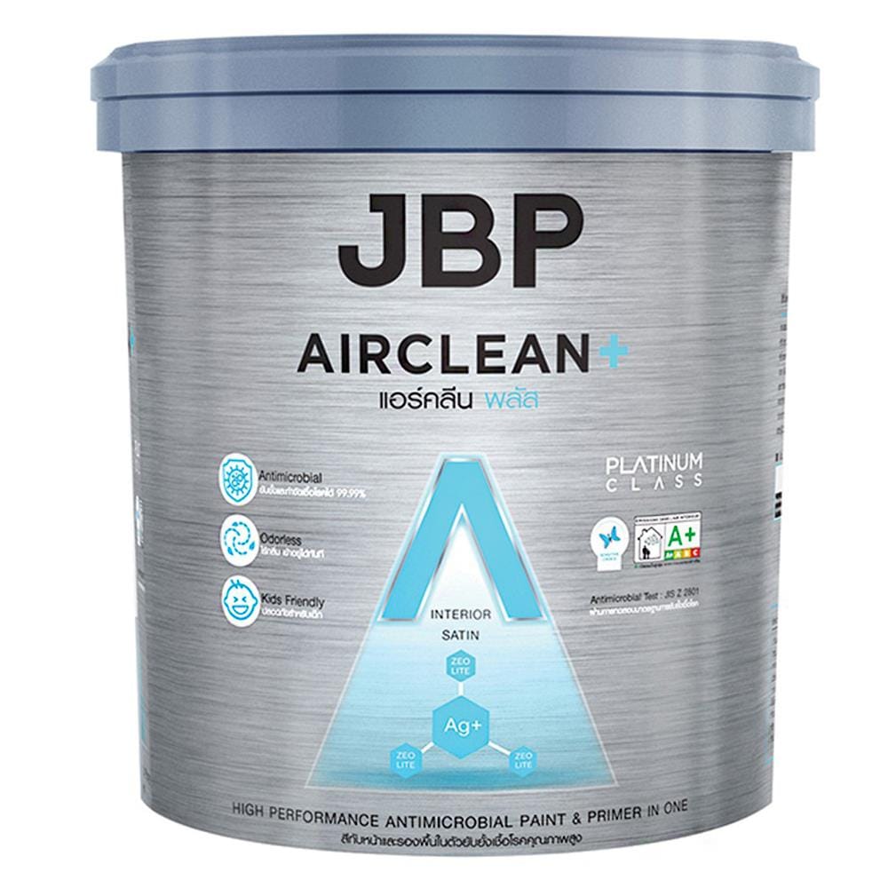 สีน้ำทาภายใน JBP AIRCLEAN PLUS BASE A เนียน 8 ลิตร