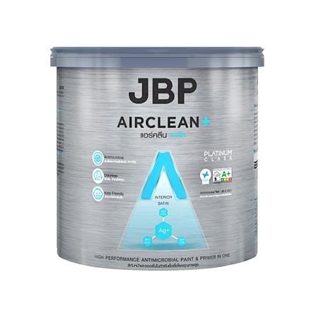 สีน้ำทาภายใน ชนิดเนียน JBP AIRCLEAN PLUS BASE A 3 ลิตร_0