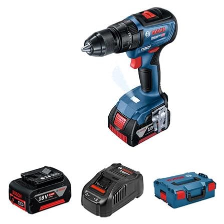สว่านไร้สาย (พร้อมแบตเตอรี่) BOSCH GSB18V-50 18 โวลต์_0