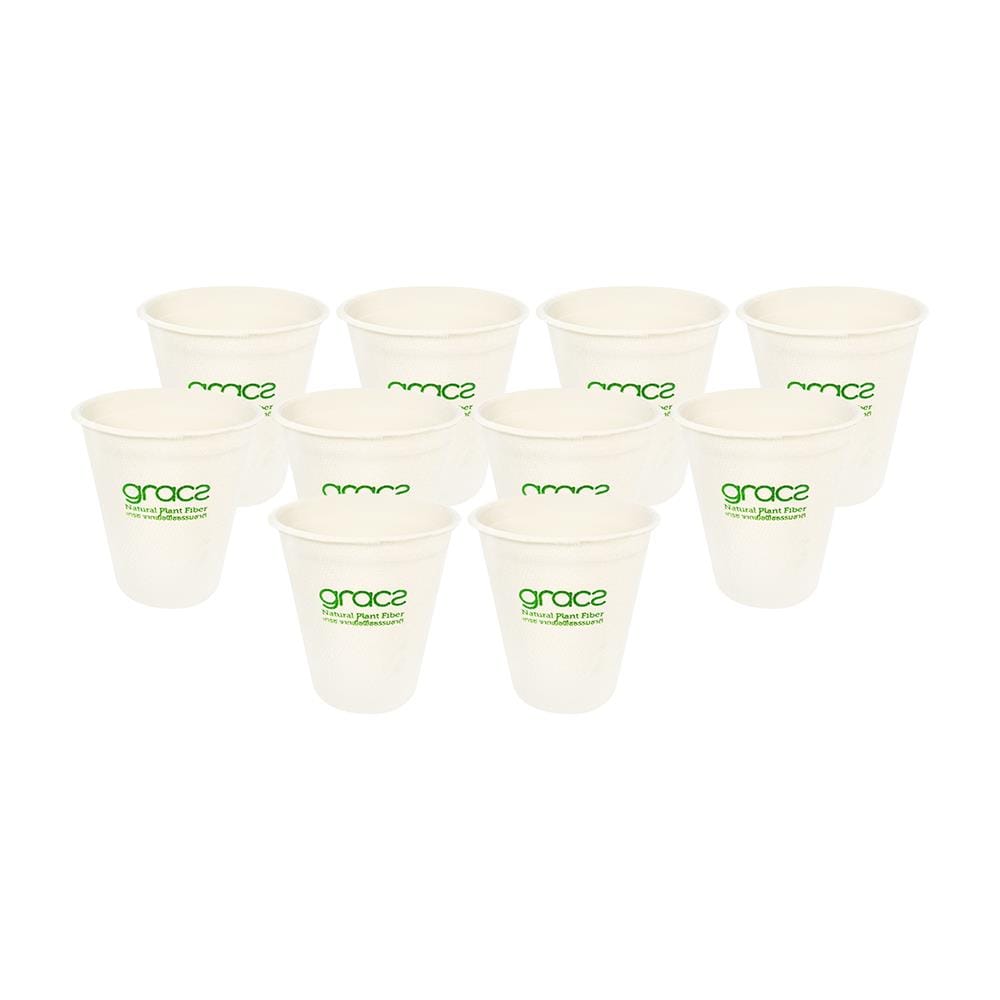 แก้วน้ำชานอ้อย 260ml GRACZ CLASSIC แพ็ค 10 ใบ