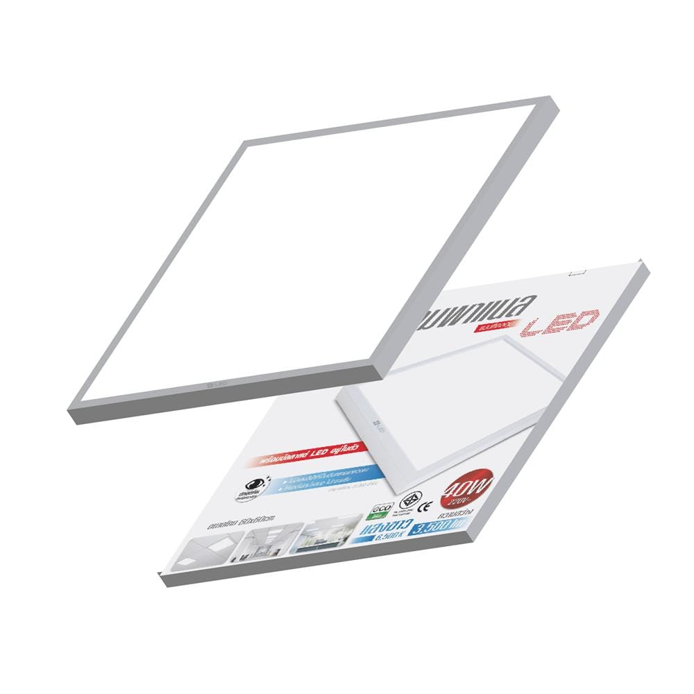 โคมติดลอย LED HI-TEK HFILE6640S 40 วัตต์ 60X60 ซม. DAYLIGHT