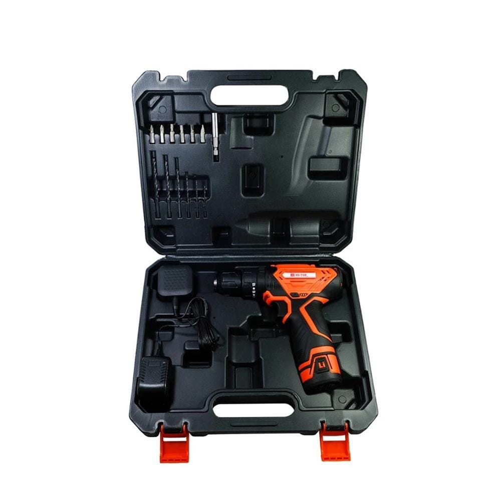 สว่านกระแทกไร้สาย (พร้อมแบตเตอรี่และแท่นชาร์จ) HI-TOP CDM 12 โวลต์