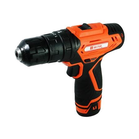 สว่านกระแทกไร้สาย (พร้อมแบตเตอรี่และแท่นชาร์จ) HI-TOP CDM 12 โวลต์