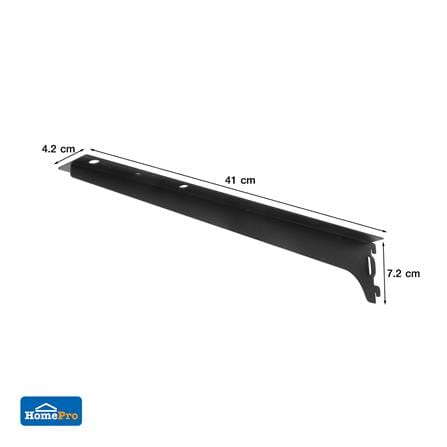 แขนรับชั้นเหล็กคู่ STAKCO FLEXI 40cm สีดำ_4