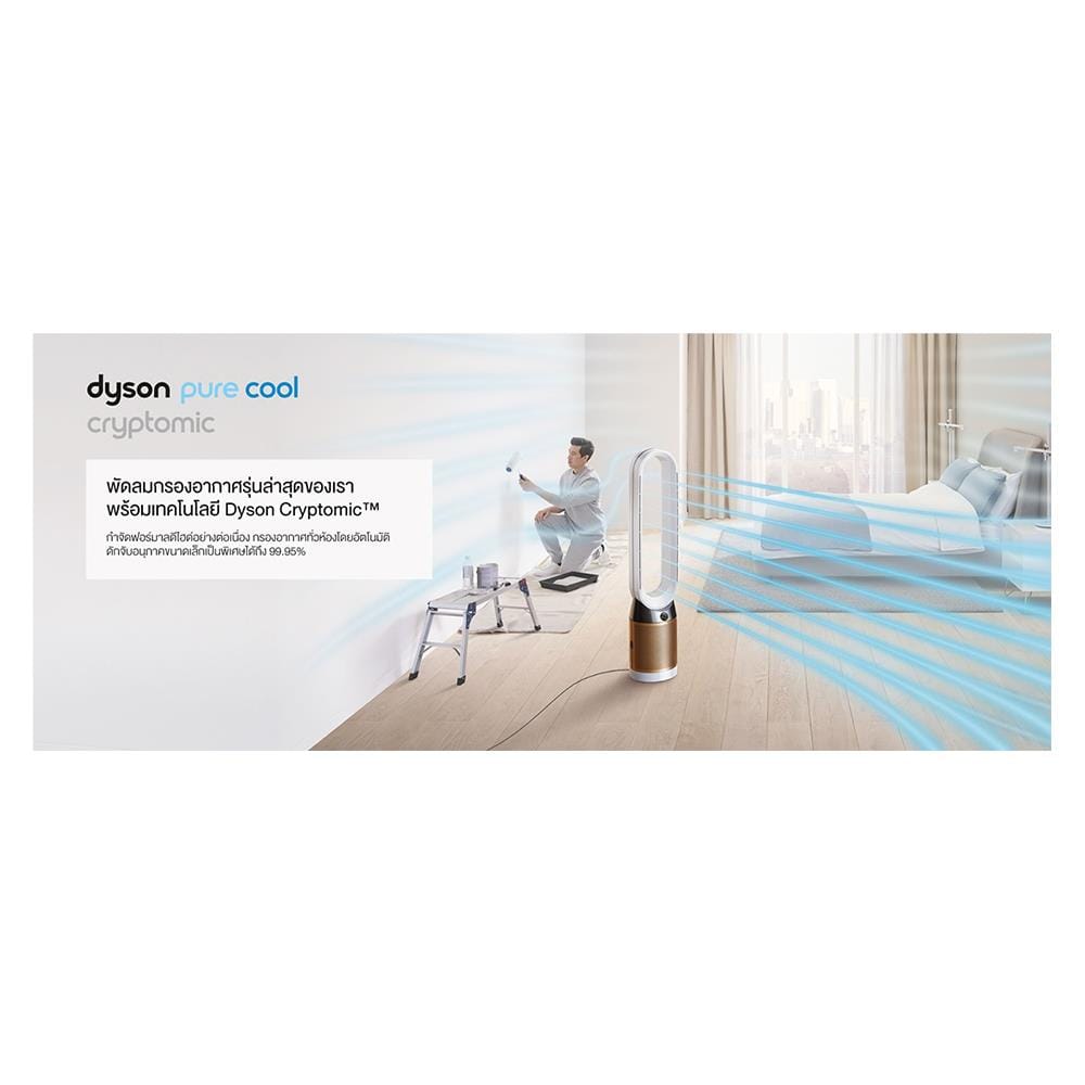 เครื่องฟอกอากาศ 27 ตร.ม. DYSON TP06 สีขาว/ทอง