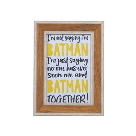 กรอบรูปไม้ HOME LIVING STYLE BATMAN 4x6 นิ้ว สีน้ำตาล_1