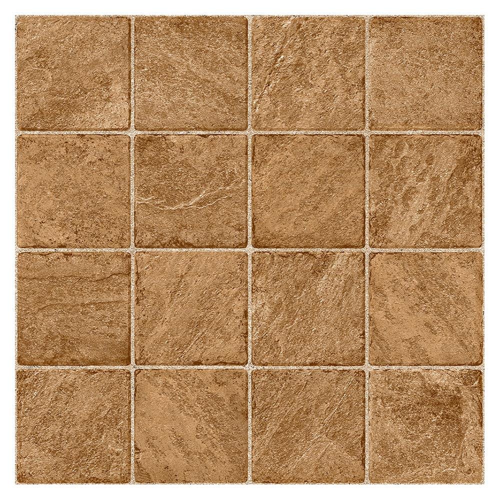กระเบื้องพื้นพอร์ซเลน  40x40 ซม. CERGRES จากัวร์ น้ำตาล A
