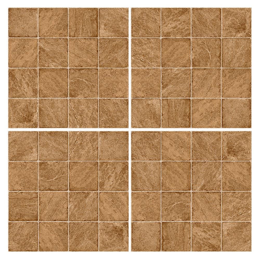 กระเบื้องพื้นพอร์ซเลน  40x40 ซม. CERGRES จากัวร์ น้ำตาล A