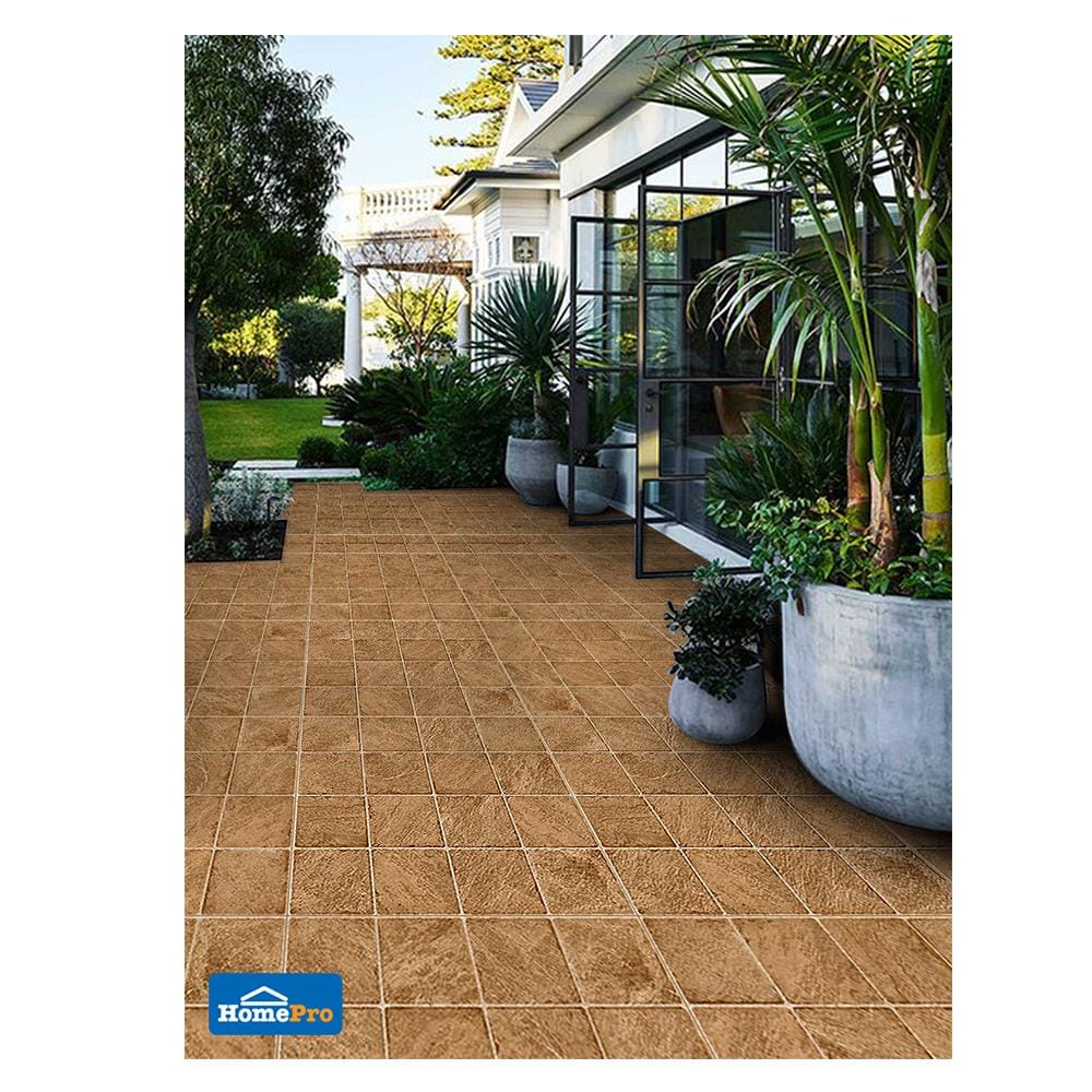 กระเบื้องพื้นพอร์ซเลน  40x40 ซม. CERGRES จากัวร์ น้ำตาล A
