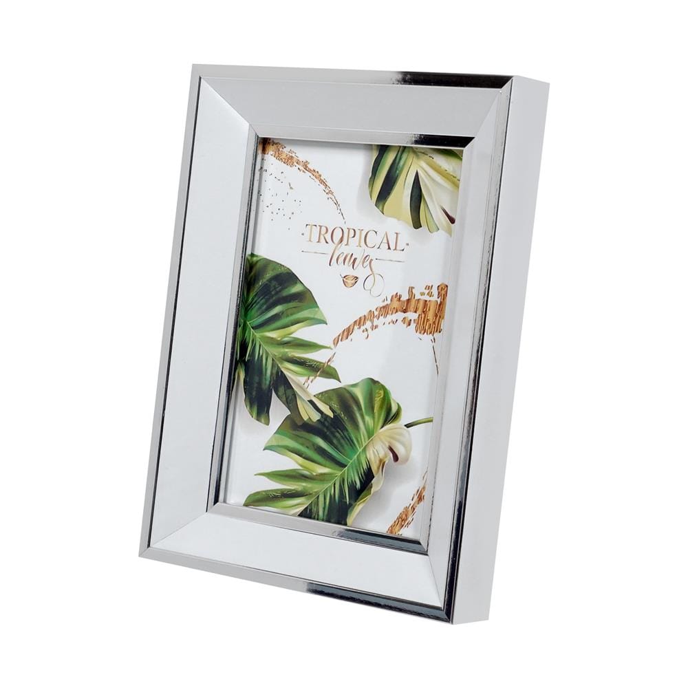 กรอบรูปไม้ HOME LIVING STYLE TROPICAL LEAVES 4x6 นิ้ว สีขาว