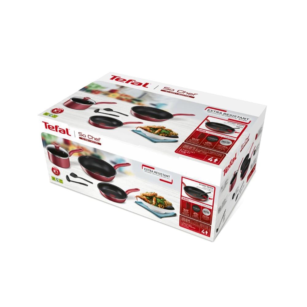 ชุดเครื่องครัว TEFAL SO CHEF IH (ชุด 6 ชิ้น)