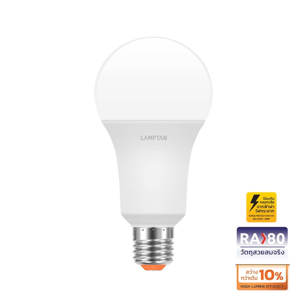 หลอด LED LAMPTAN A60 BRIGHT 10 วัตต์ COOL WHITE E27