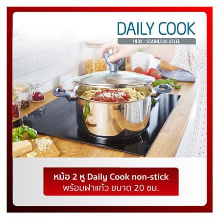 หม้อต้ม+ฝาแก้ว 20 cm TEFAL DAILY COOK_2