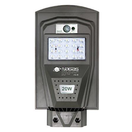 ไฟถนน SOLAR NAGAS 20 วัตต์ DAYLIGHT สีเทา_0