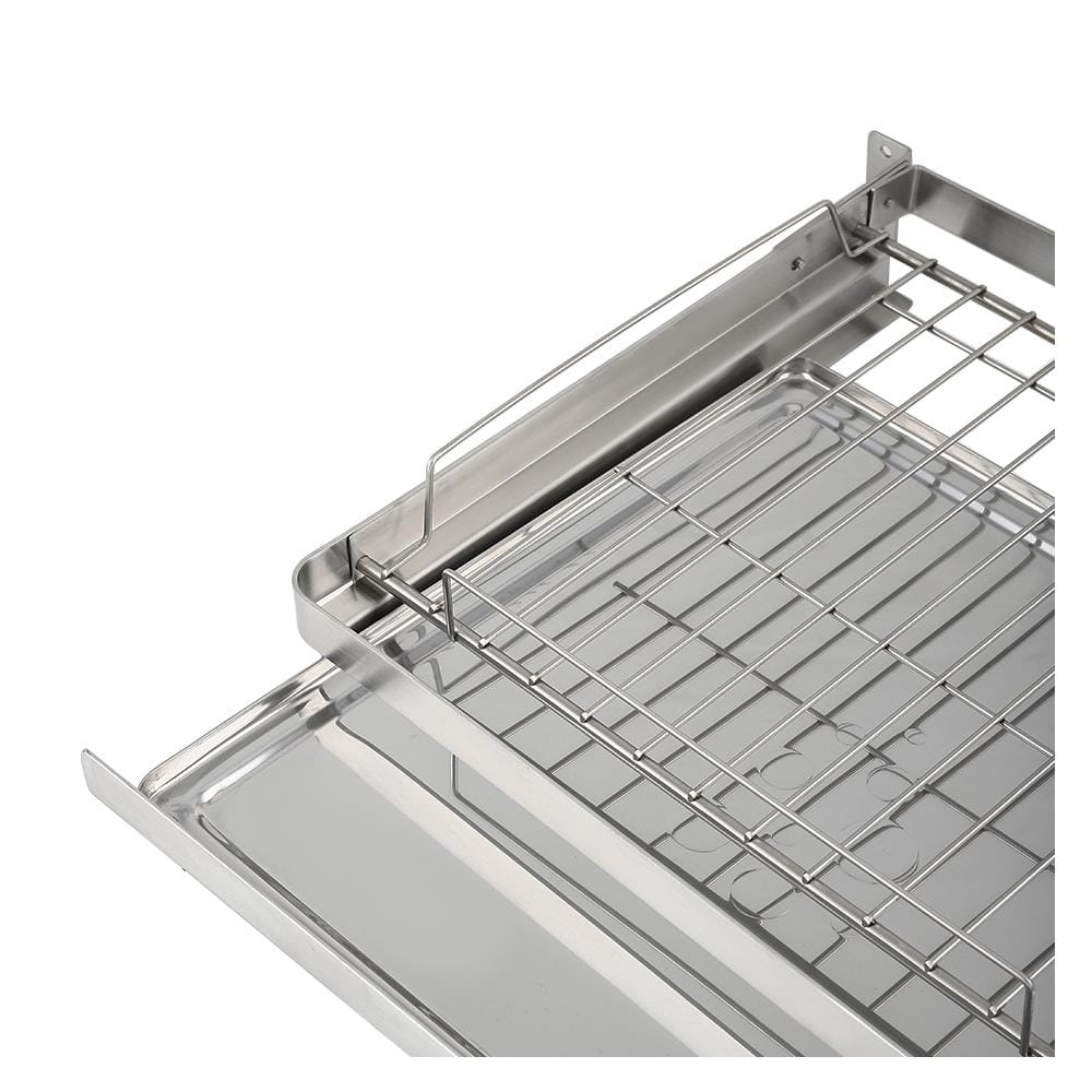 ชั้นคว่ำจาน และแก้วสเตนเลสติดผนัง KECH PANEL 60ซม.