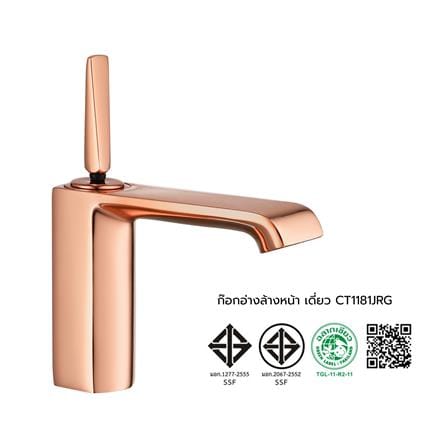 ก๊อกอ่างล้างหน้าเดี่ยว COTTO CT1181JRG_2