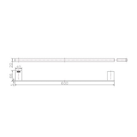 ราวแขวนผ้า KARAT FAUCET KB-16-611-55 สีดำ_1