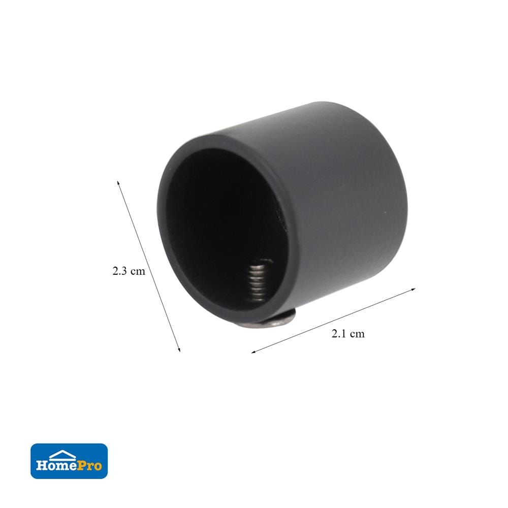 หัว-ท้ายรางผ้าม่าน HOME LIVING STYLE WD 19 มม สีดำ