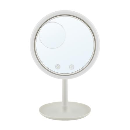กระจกส่องหน้า LED + พัดลม MOYA 20F001 สีขาว_0