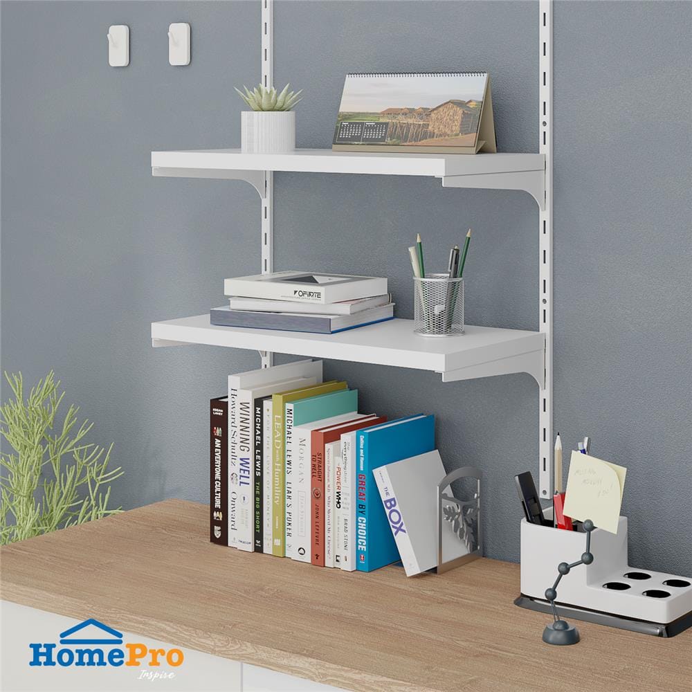 แผ่นชั้นเหล็กเรียบ STACKO FLEXI 60x30x2.5 ซม. สีขาว