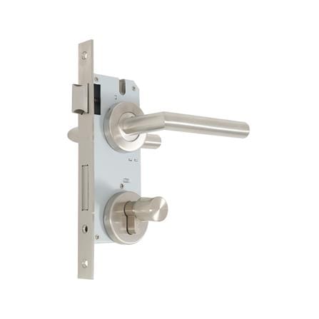 มือจับก้านโยกห้องทั่วไป MORTISE  SOLO MSN 210 สีสเตนเลส