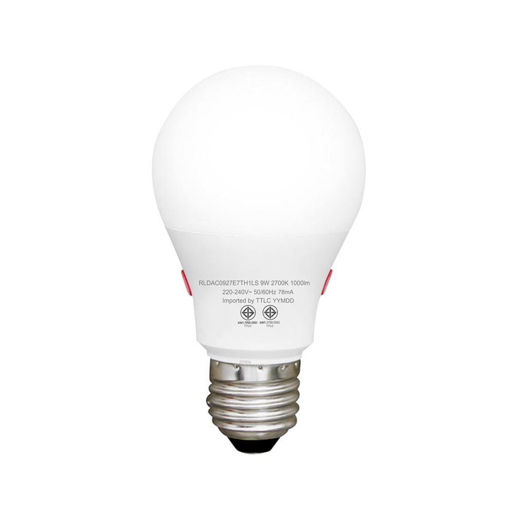 หลอด LED TOSHIBA SUNLIGHT SENSOR 9 วัตต์ WARM WHITE E27