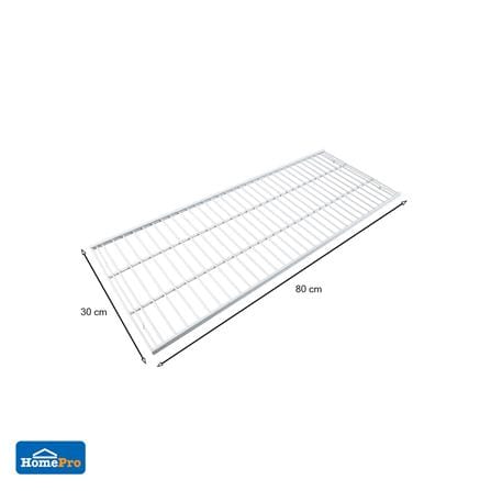 แผ่นชั้นตะแกรง STACKO FLEXI 80x30x2.5 ซม. สีขาว_3