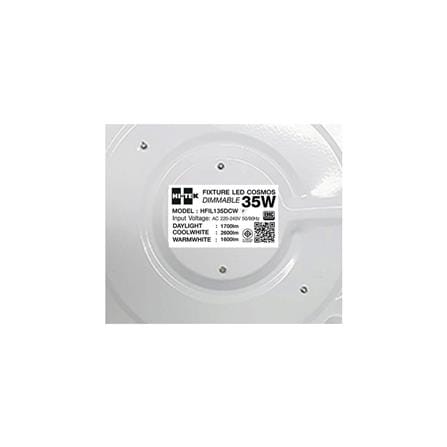 ไฟเพดาน LED HI-TEK HFIL135DCW 16 นิ้ว 35 วัตต์ DAYLIGHT/COOL WHITE/WARM WHITE สีขาว_4