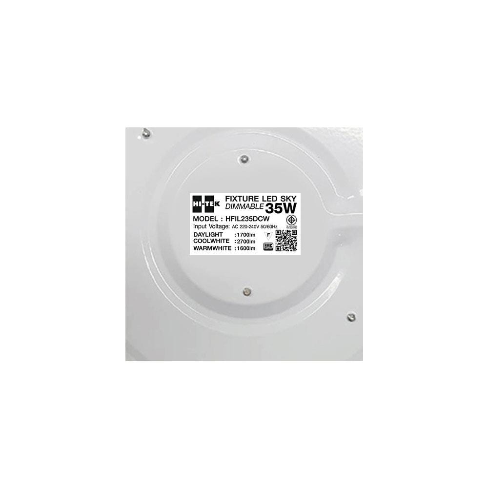 ไฟเพดาน LED HI-TEK HFIL235DCW 15 นิ้ว 35 วัตต์ DAYLIGHT/COOL WHITE/WARM WHITE สีขาว