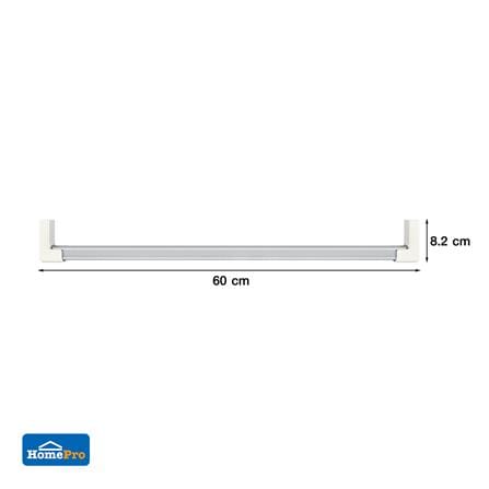 ราวแขวนอะลูมิเนียม STACKO FLEXI 60x2.8x8.2 ซม. สีขาว_3