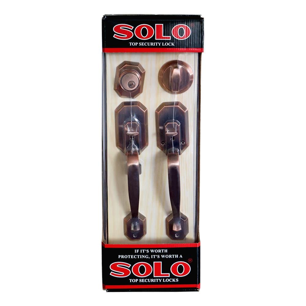 มือจับประตูใหญ่ SOLO 8211 สีทองแดงรมดำ