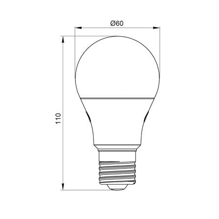 หลอด LED TOSHIBA SUNLIGHT SENSOR 9 วัตต์ DAYLIGHT E27_6