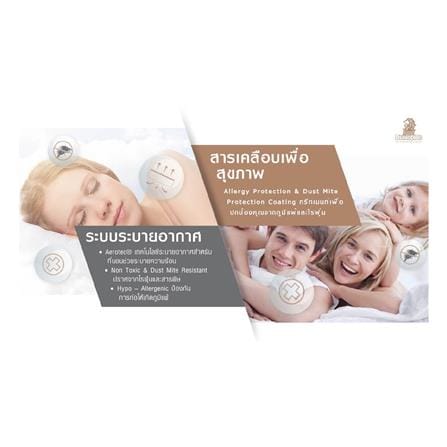 ที่นอนสปริง 6 ฟุต DUNLOPILLO รุ่น FOREST พร้อมหมอนหนุน 2 ชิ้น_8