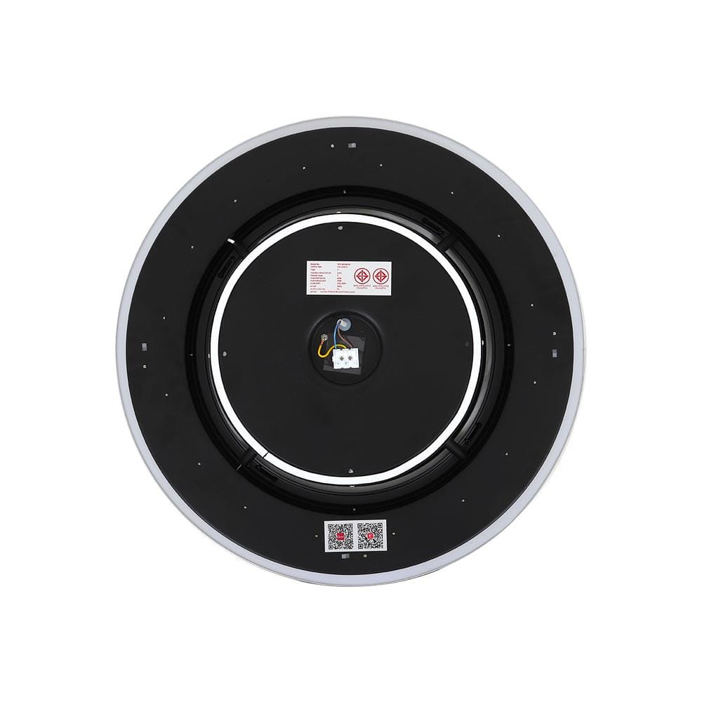 พัดลมไฟเพดาน LED CARINI TRY-NOVA105BK 60 วัตต์ COOLWHITE/DAYLIGHT/WARMWHITE สีดำ 25 นิ้ว