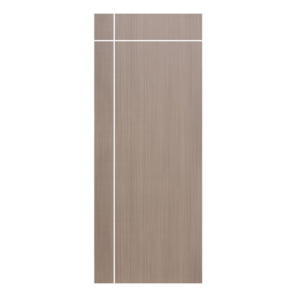 ประตูภายใน UPVC ECO-DOOR UC2-2T 80X200 ซม. สีน้ำตาล ไม่เจาะลูกบิด