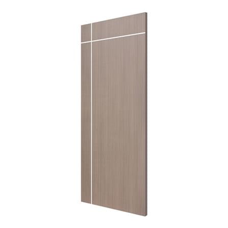 ประตูภายใน UPVC ECO-DOOR UC2-2T 80X200 ซม. สีน้ำตาล ไม่เจาะลูกบิด_1