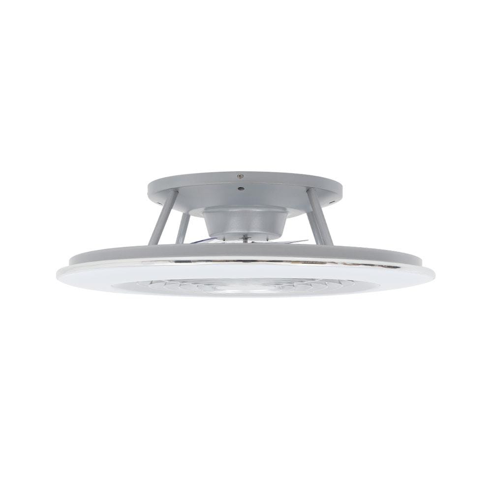 พัดลมไฟเพดาน LED CARINI TRY-NOVA105SV 60 วัตต์ COOLWHITE/DAYLIGHT/WARMWHITE สีเงิน 25 นิ้ว