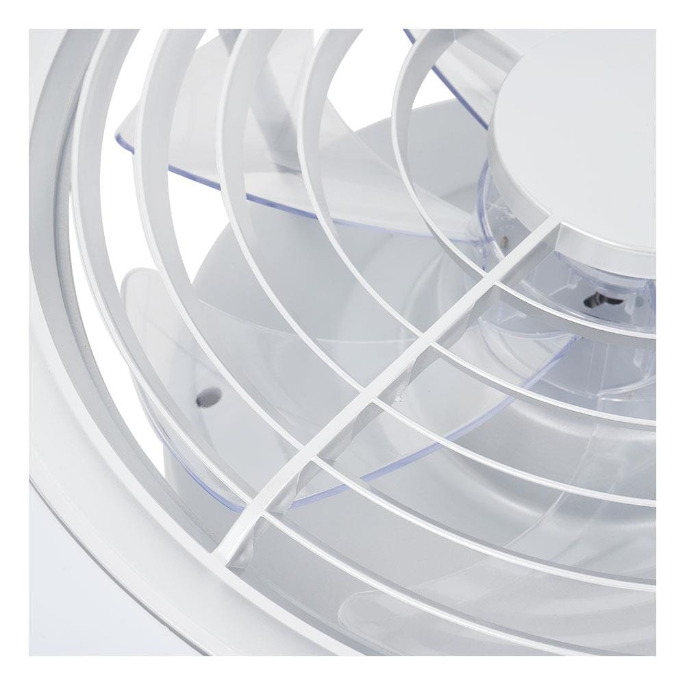 พัดลมไฟเพดาน LED CARINI TRY-NOVA105SV 60 วัตต์ COOLWHITE/DAYLIGHT/WARMWHITE สีเงิน 25 นิ้ว