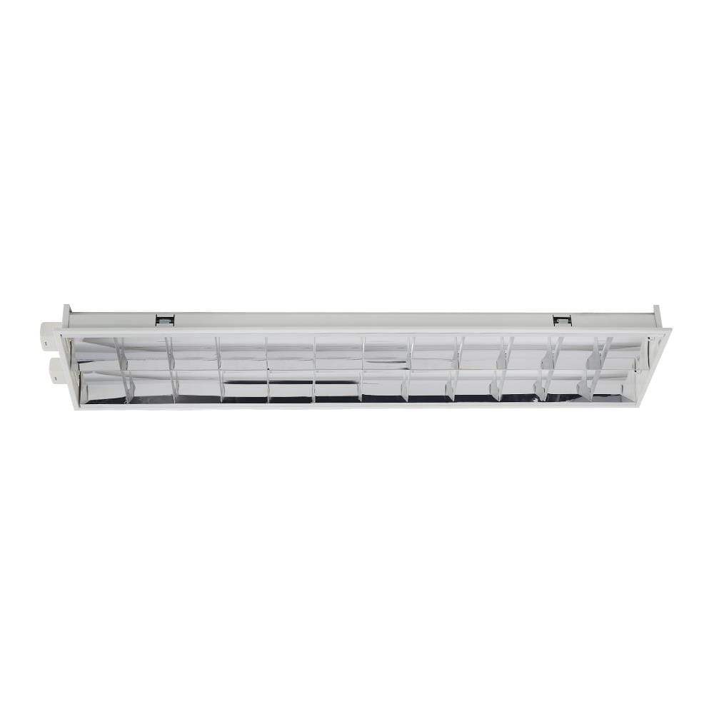 โคมตะแกรงฝังฝ้า LUMAX 9D00142 2x18 วัตต์ สีขาว