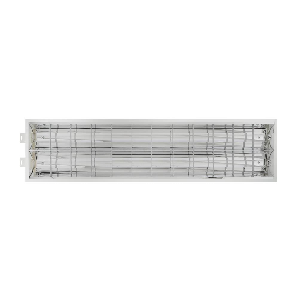 โคมตะแกรงฝังฝ้า LUMAX 9D00142 2x18 วัตต์ สีขาว