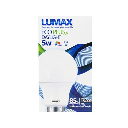 หลอด LED LUMAX A60 ECO PLUS 5 วัตต์ E27 DAYLIGHT_1