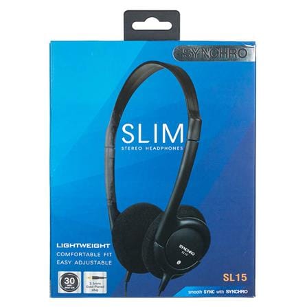 ชุดหูฟัง SYNCHRO SL15 สีดำ_4