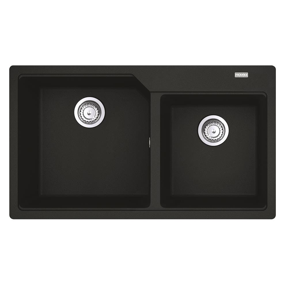 ซิงค์ฝัง 2หลุม FRANKE UBG 620-86 สีดำ