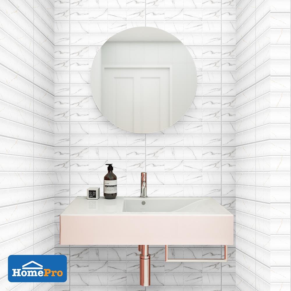 กระเบื้องผนัง 30x45 ซม. TARA นิวลิน กลาง ไวท์ 0.81M2