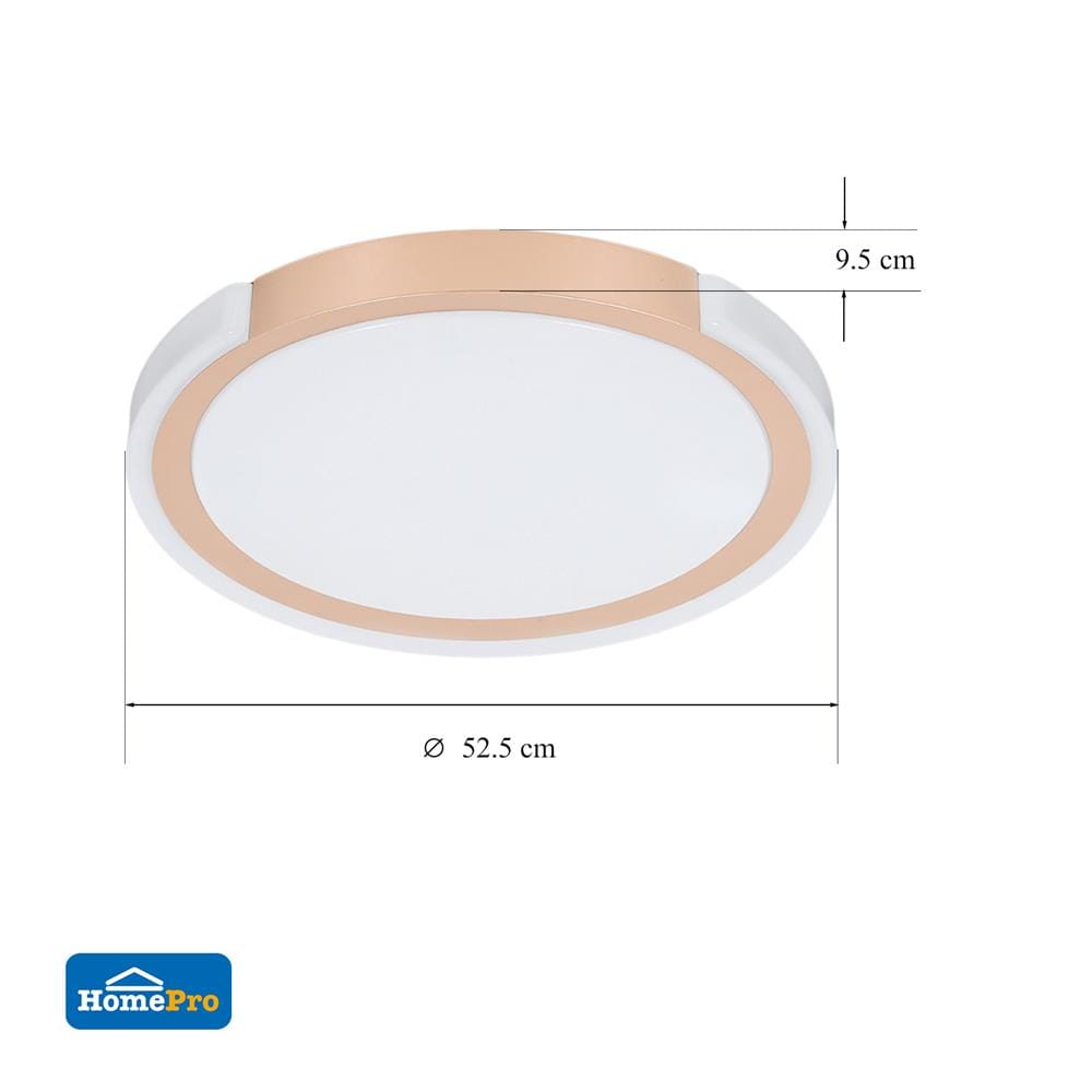 ไฟเพดาน LED CARINI JS126 21 นิ้ว 36 วัตต์ DAYLIGHT สีทอง