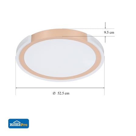 ไฟเพดาน LED CARINI JS126 21 นิ้ว 36 วัตต์ DAYLIGHT สีทอง_4