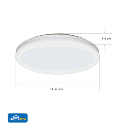 ไฟเพดาน LED CARINI JS122 19 นิ้ว 36 วัตต์ DAYLIGHT สีขาว_5
